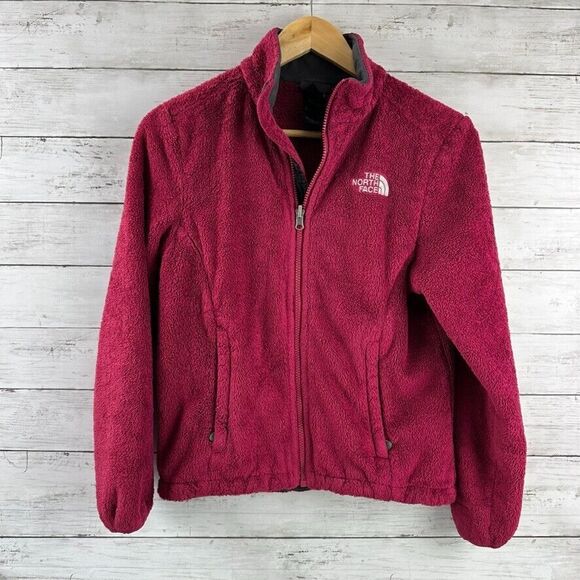 The‎ North Face Women's Osito Fleece Jacket dark Pink XS Full Zip - Picture 1 of 11